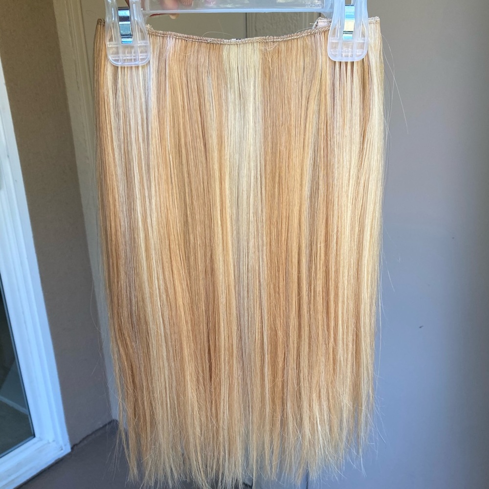 16" Halo extension strawberry blonde 100% REMYHAIR